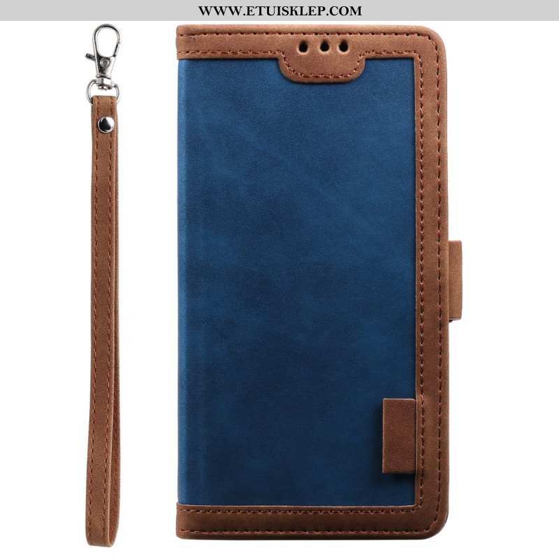 Etui Folio do iPhone 15 Styl Vintage